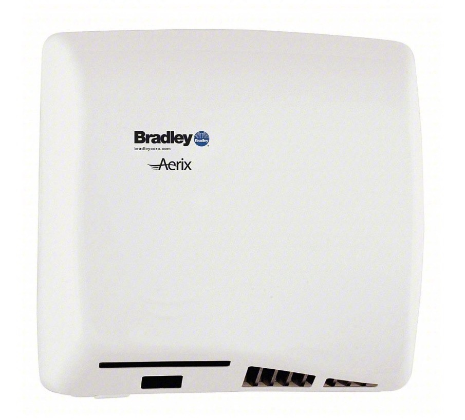BRADLEY AERIX WHITE 2902-287300 HAND DRYER MULTI VOLT 110-240 WALL AUTO 2902