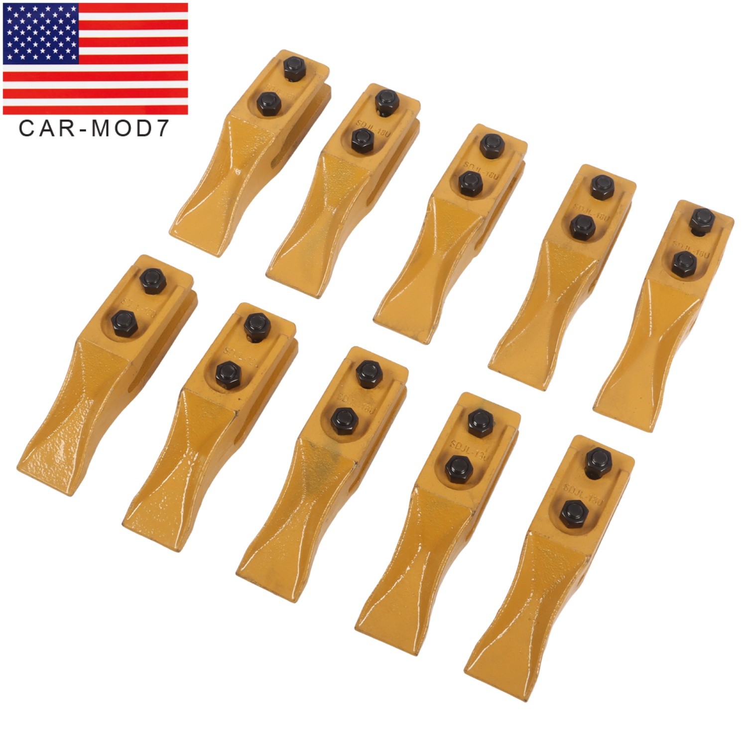 FOR Bobcat Skid Steer Bucket Unitooth Trenching Bucket Teeth 10PK 6684447 FOR Bobcat Skid Steer Bucket Unitooth Trenching Bucket Teeth 10PK 6684447