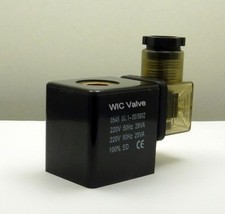 WIC Valve 2W Series 220V AC Electric Solenoid Valve Coil DIN Connector LED picture