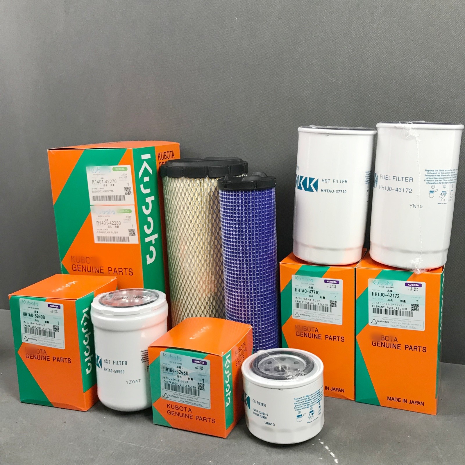 6PCS Oil Fuel Air Hydraulic HST Filter Kit For Kubota L4701HST