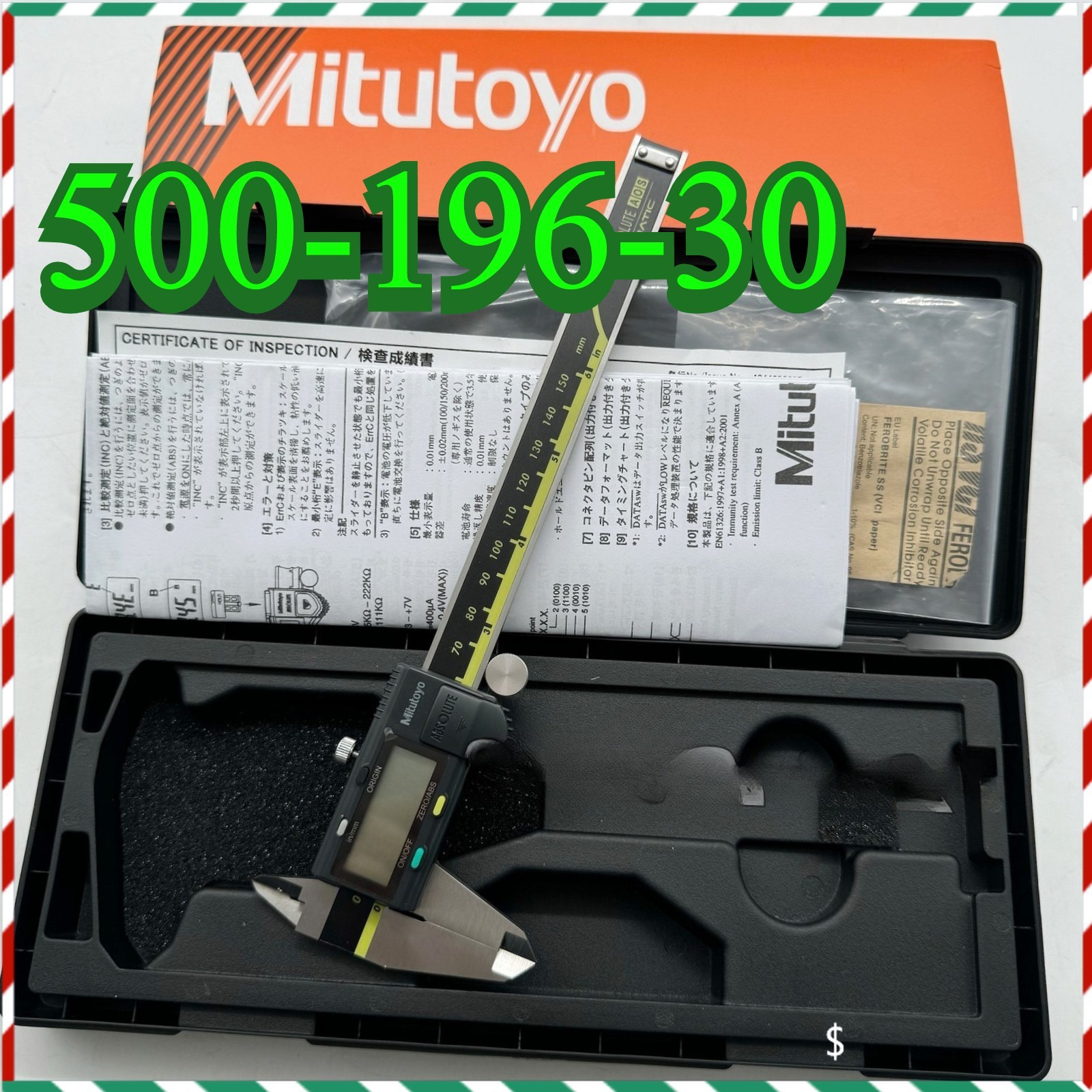 Mitutoyo Japan 500-196-30 150mm/0-6 Absolute Digital Digimatic Vernier Caliper Mitutoyo Japan 500-196-30 150mm/0-6 Absolute Digital Digimatic Vernier Caliper