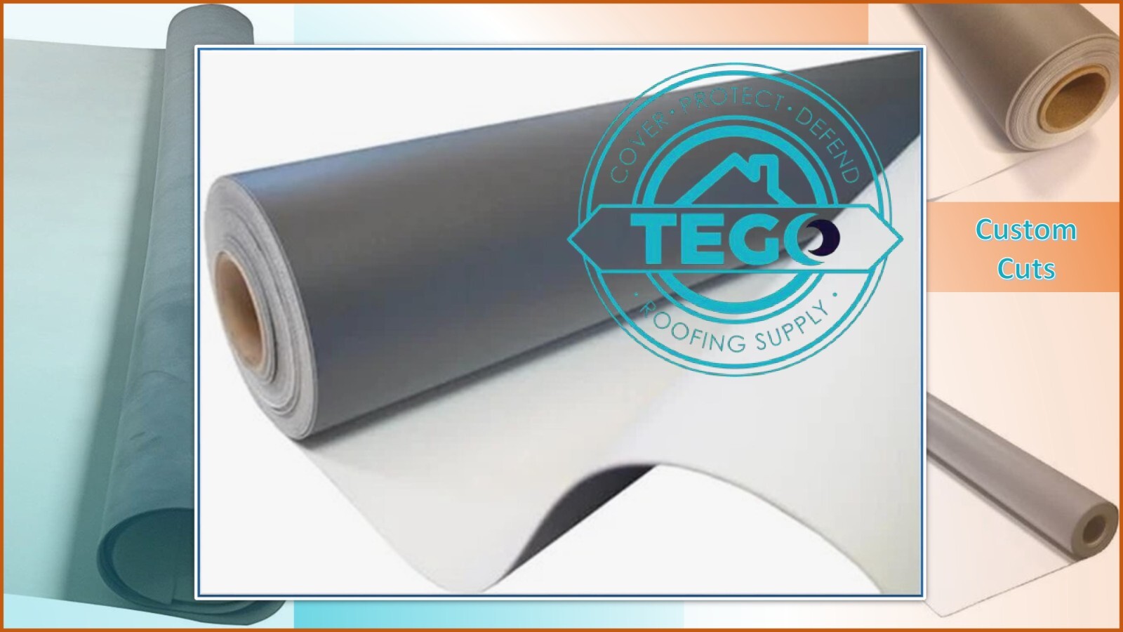 10' x 15' 60 MIL WHITE EPDM RUBBER ROOFING