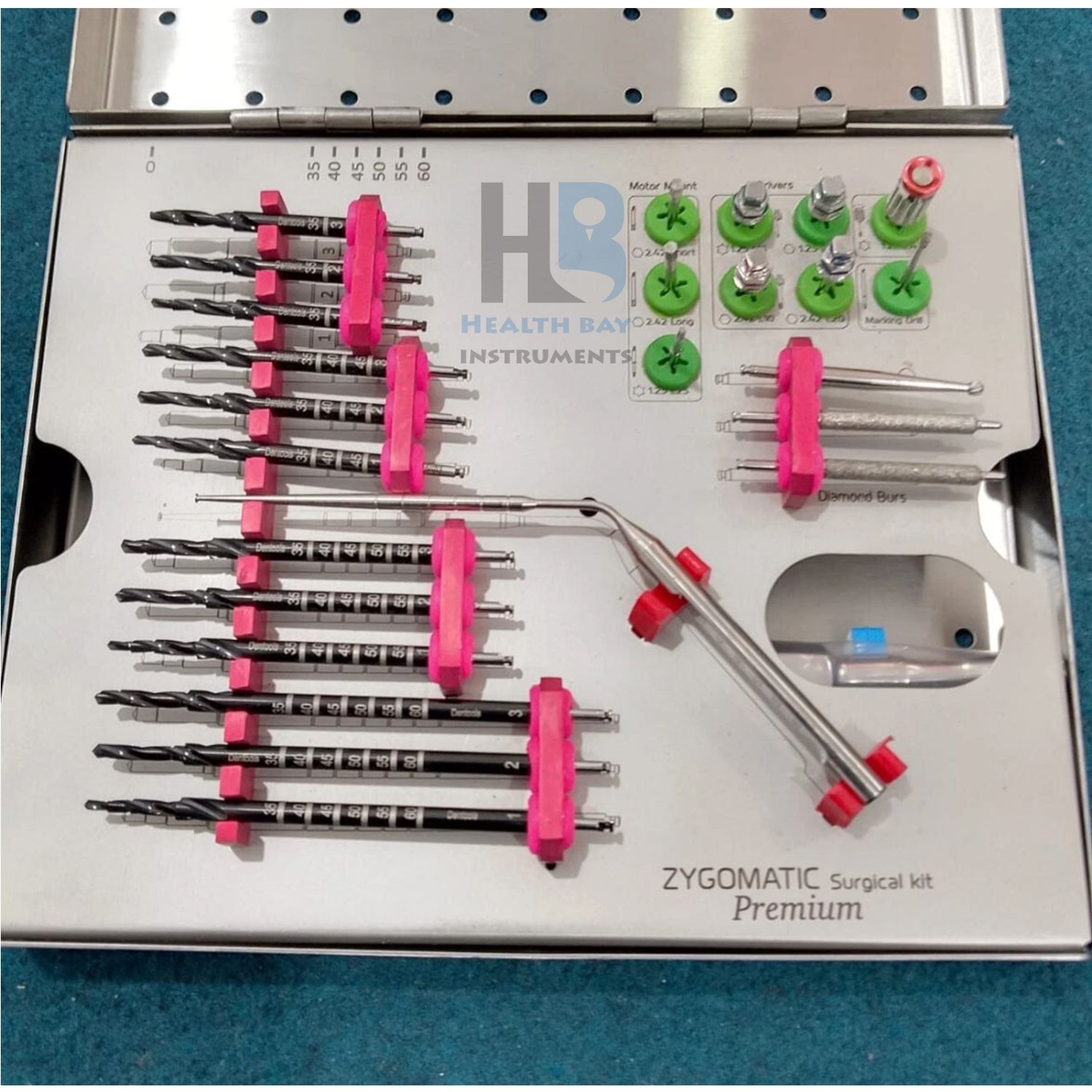 Zygomatic Surgical Kit Premium Implant Drill & Driver Set Dental Zygomatic Surgical Kit Premium Implant Drill & Driver Set Dental