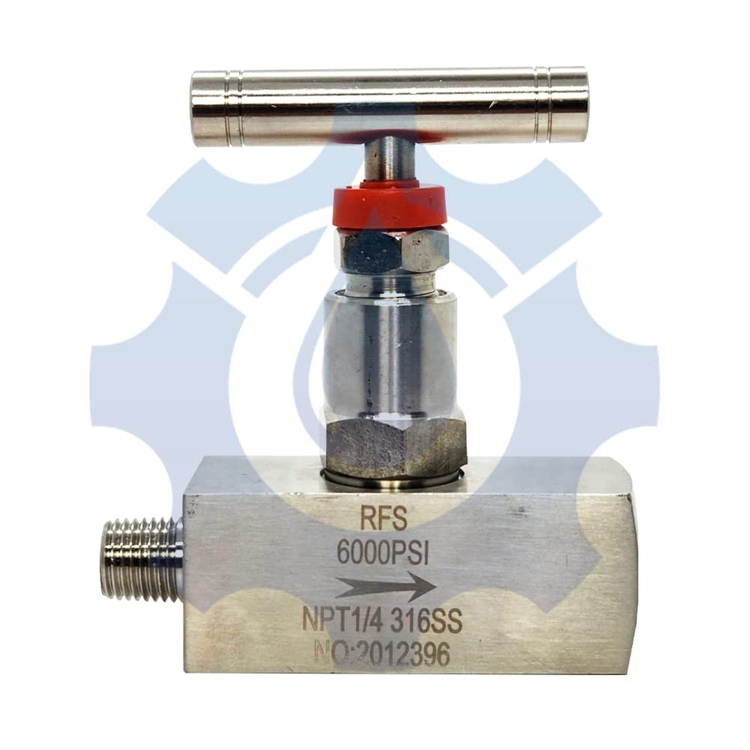 RFS Stainless Steel 316 Straight Needle Valve, 1