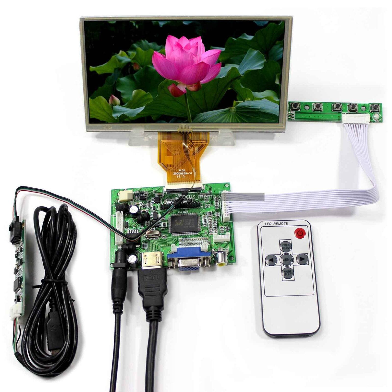 7 inch 1024*600 LCD Touch Screen Display for Raspberry Pi 4 B All Platform/ PC