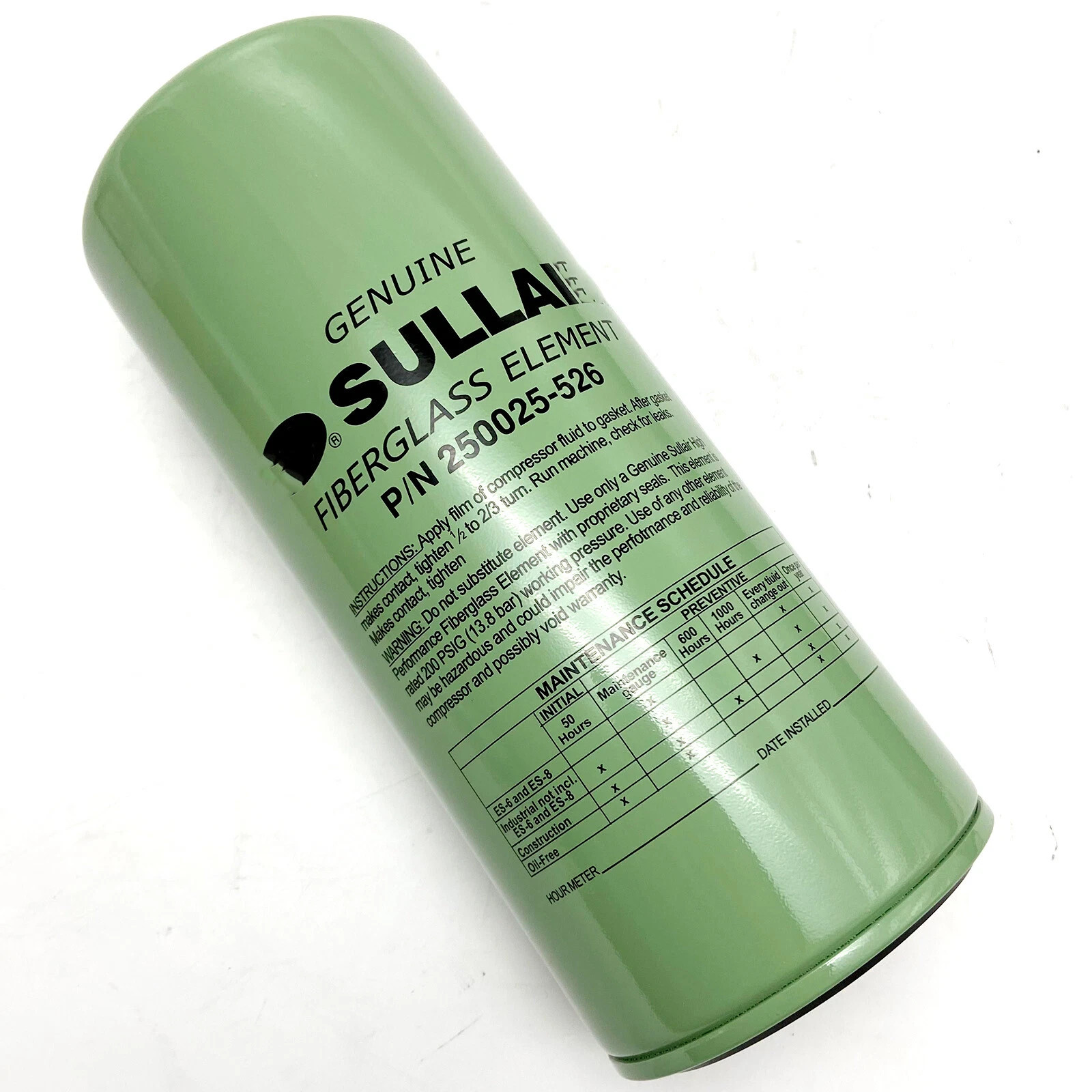 250025-526 Oil Filter For Sullair Air Compressor 118xH281mm