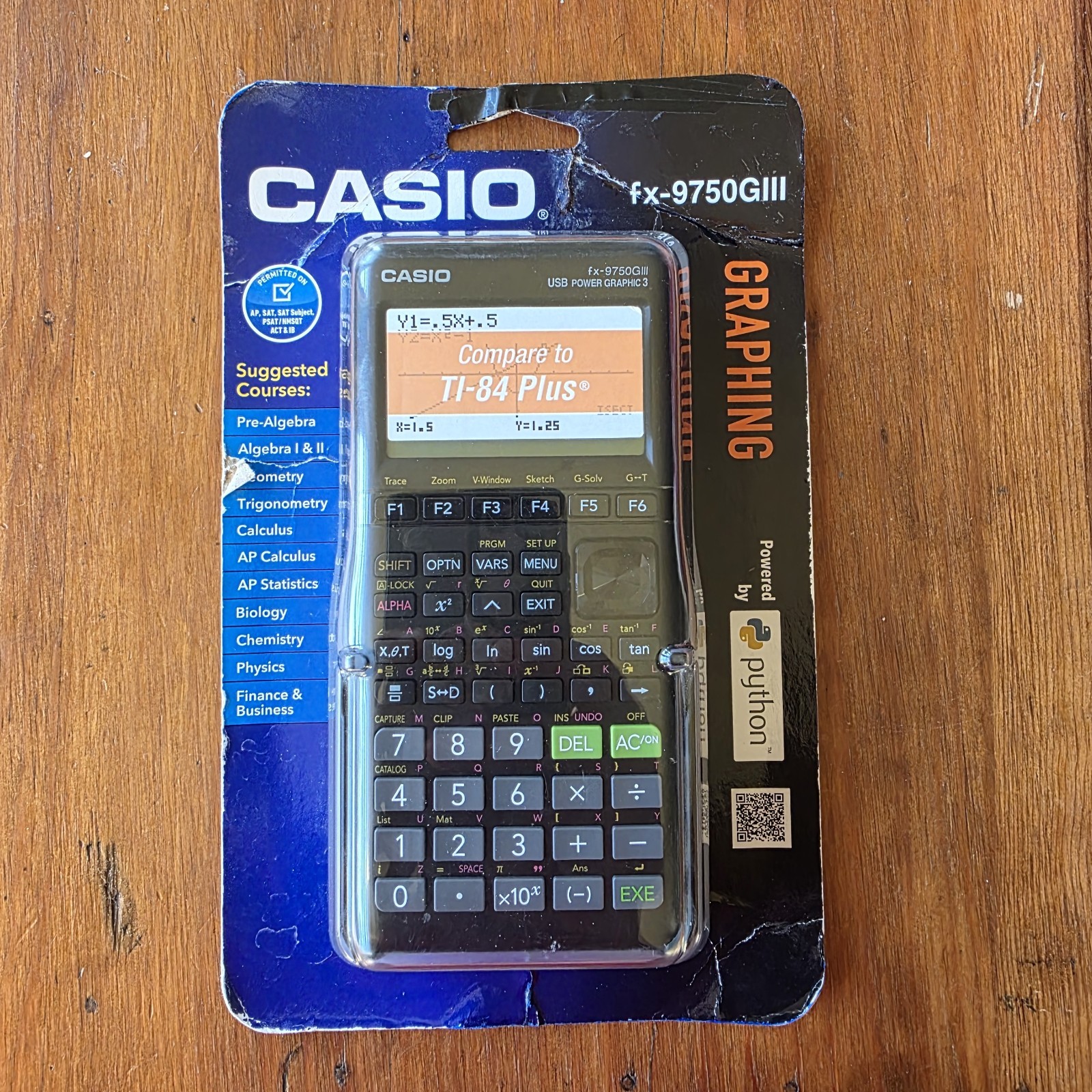 NEW Casio Graphing Calculator fx-9750GIII USB Power Graphic 3 Algebra Geometry