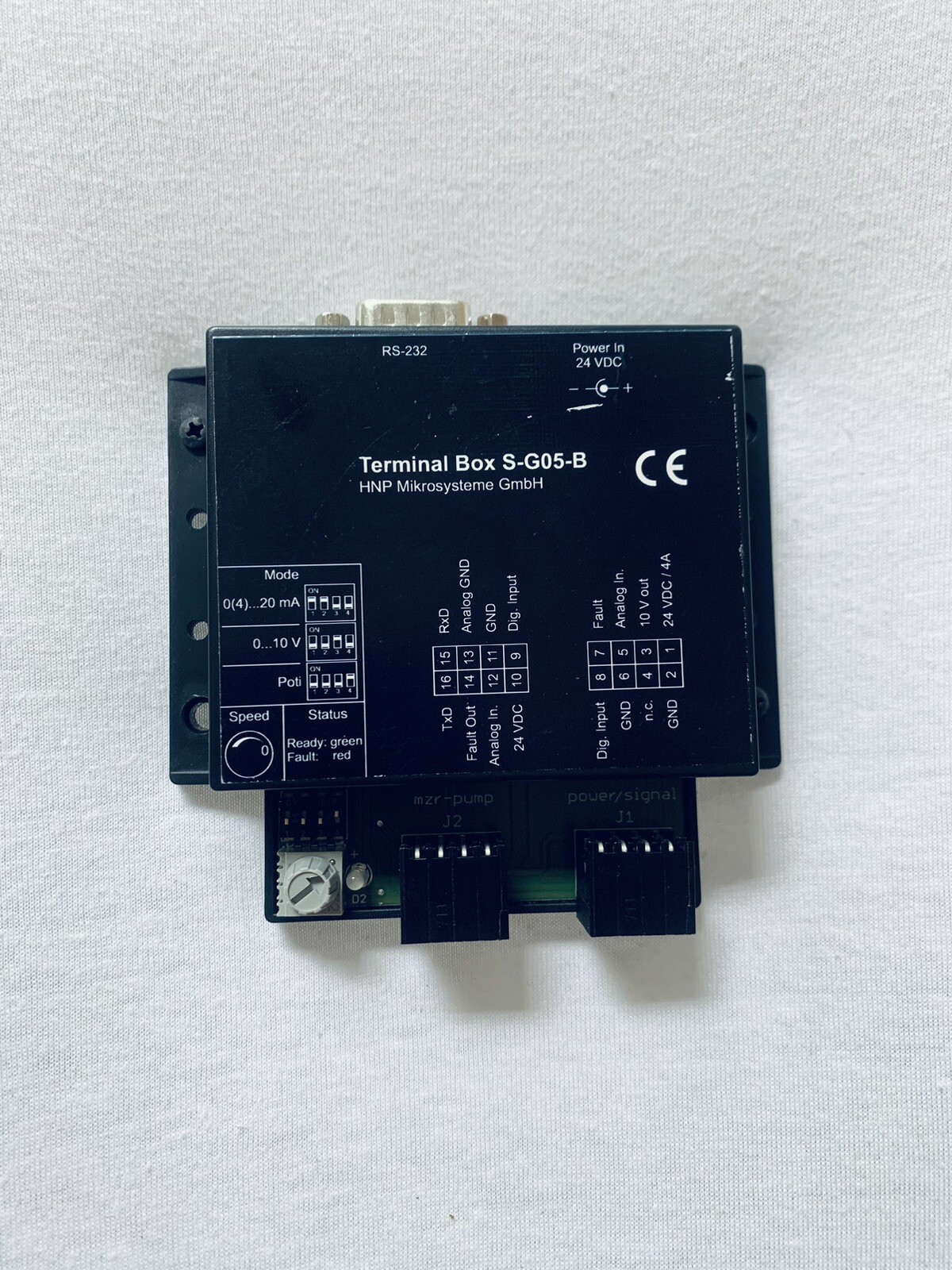 HNP MIKROSYSTEME GmbH ~ TERMINAL BOX S-G05-B ~ RS-232