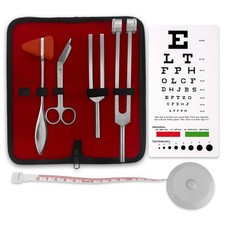 Set of 6 pcs Diagnostic Reflex Percussion Kit - Taylor Hammer, Body Measuring... picture