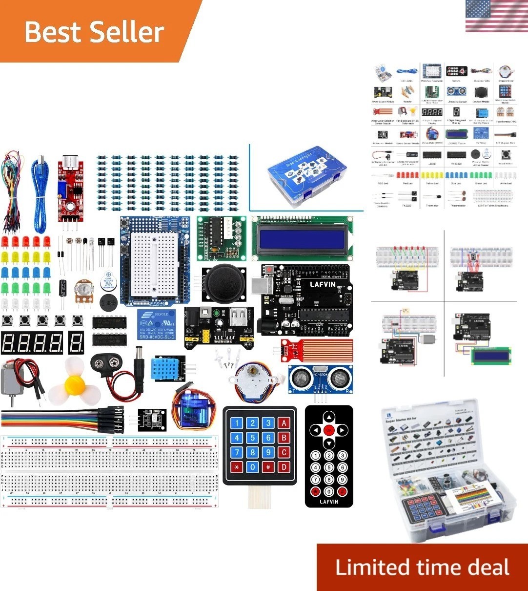 Learn Electronics with Our Complete Arduino Starter Kit – USB & Multi-OS Support Learn Electronics with Our Complete Arduino Starter Kit – USB & Multi-OS Support