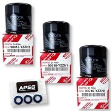 Genuine Oil Filter 90915-YZZN1 / 90915-YZZF2 with Drain Plug Washers | 3 PACK... picture