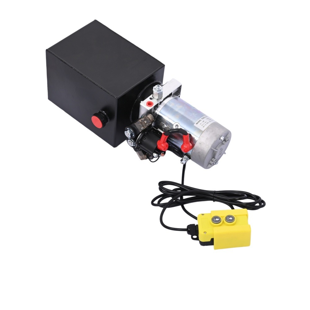 8 Quart Double Acting Hydraulic Pump 12V DC Power Unit Dump Trailer