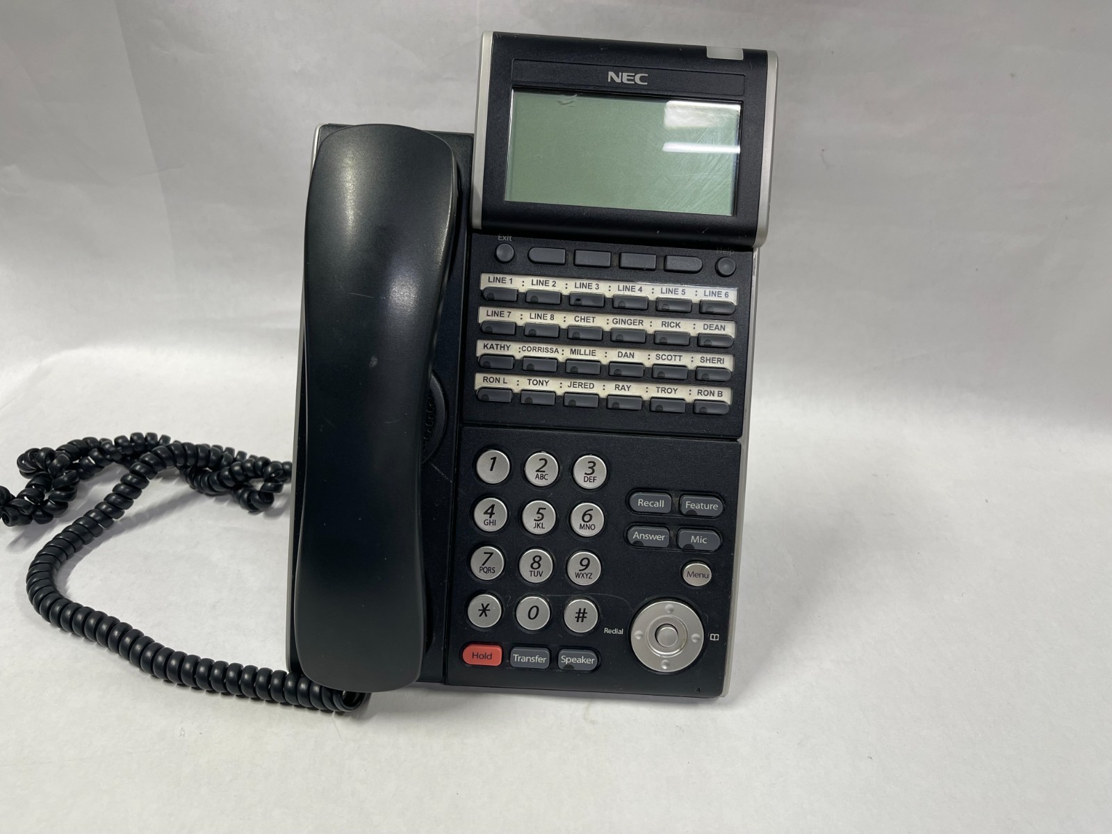 NEC DTL-24D-1   DT330 - DIGITAL 24 BUTTON DISPLAY PHONE - BE 106976 - USED