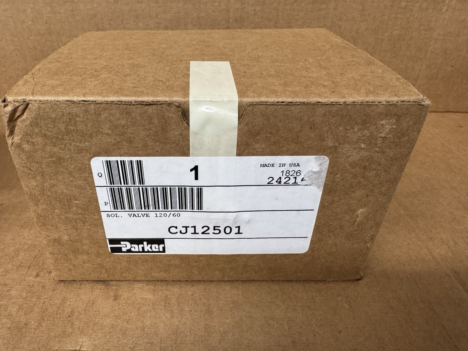 PARKER SOLENOID VALVE CJ12501 VAC-150 120 VOLTS -Brand New PARKER SOLENOID VALVE CJ12501 VAC-150 120 VOLTS -Brand New
