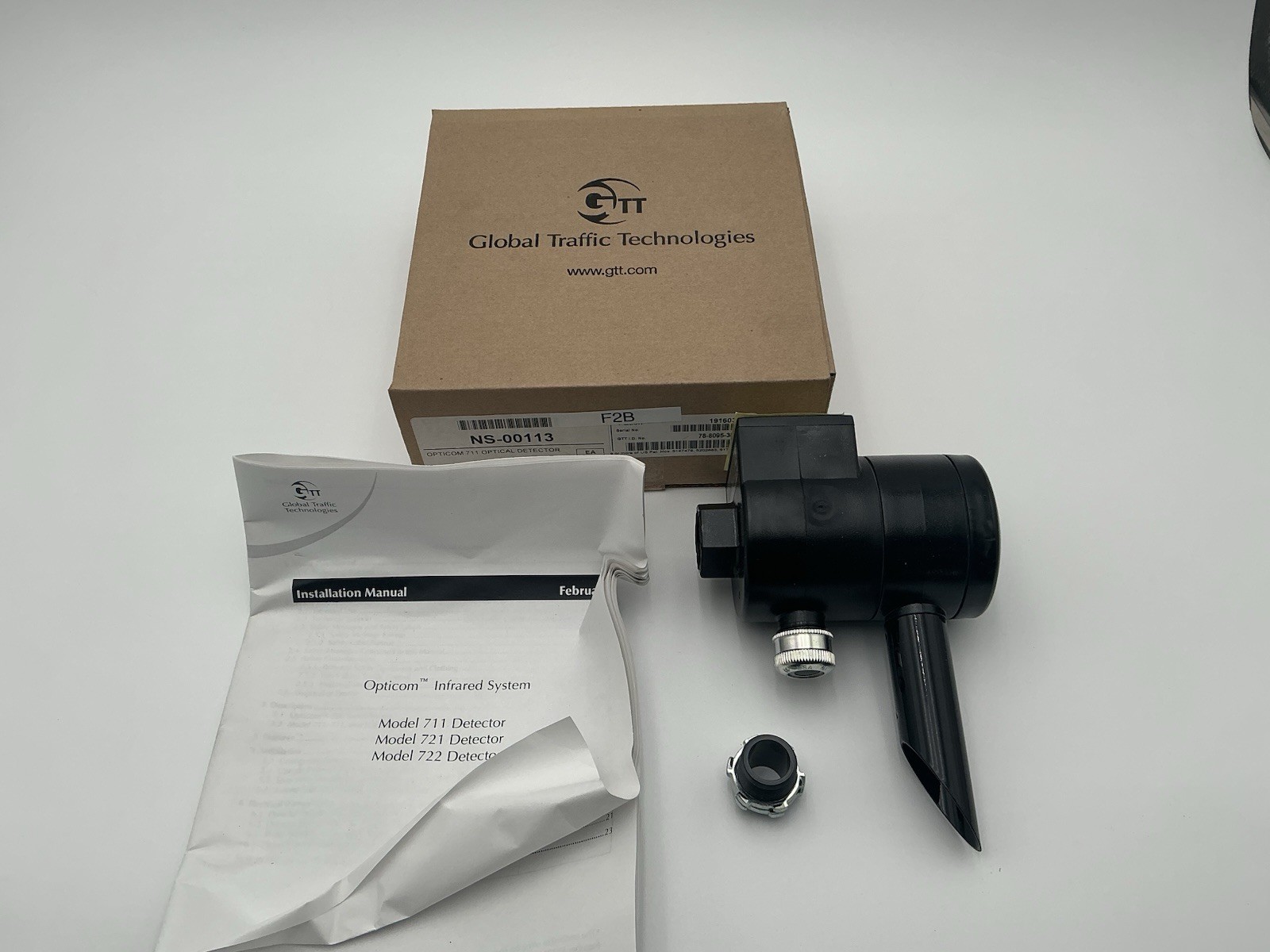 New NOS 711 Opticom 3M Priority Control System Optical Detector Ships Free