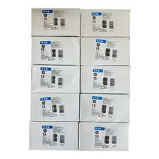 10 PCS Eaton BRP115DF 15A 1 Pole 120V Dual Function AF/GF PlugOn Neutral Breaker picture