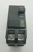 New Square D QO2100 2 Pole 100 Amp 120 240V Type QO Plug In Main Circuit Breaker picture