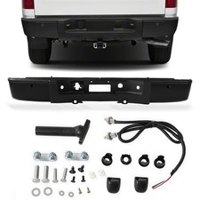 Black Rear Step Bumper for Chevy Silverado GMC Sierra 1500 2007 2013 GM1103149 picture