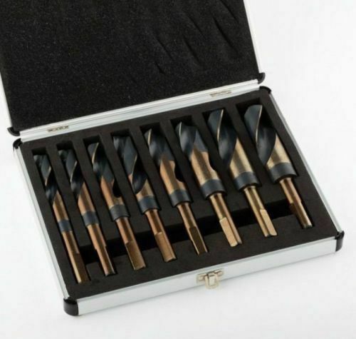 8 pc Jumbo Silver and deming Industrial Cobalt drill bit set 1/2 8 pc Jumbo Silver and deming Industrial Cobalt drill bit set 1/2