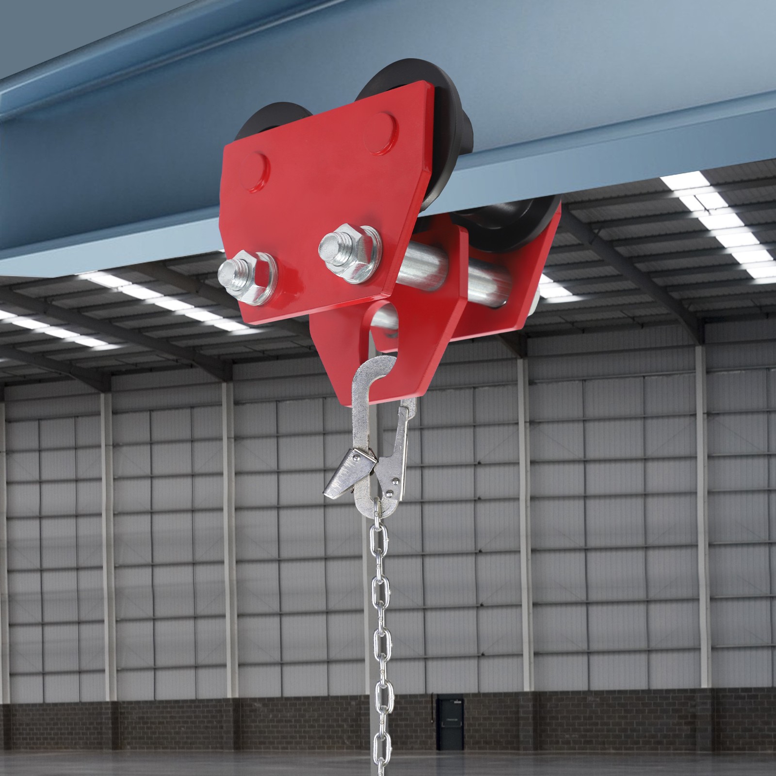 Using A Trolley 3T Joist Trolley, Beam Trolley, Manual Sliding Trolley with Track ...