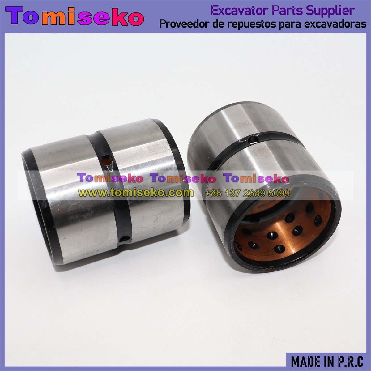 2pcs Sleeve Bearing 265-8725 Bucket Bushing For Caterpillar Excavator 2658725 2pcs Sleeve Bearing 265-8725 Bucket Bushing For Caterpillar Excavator 2658725