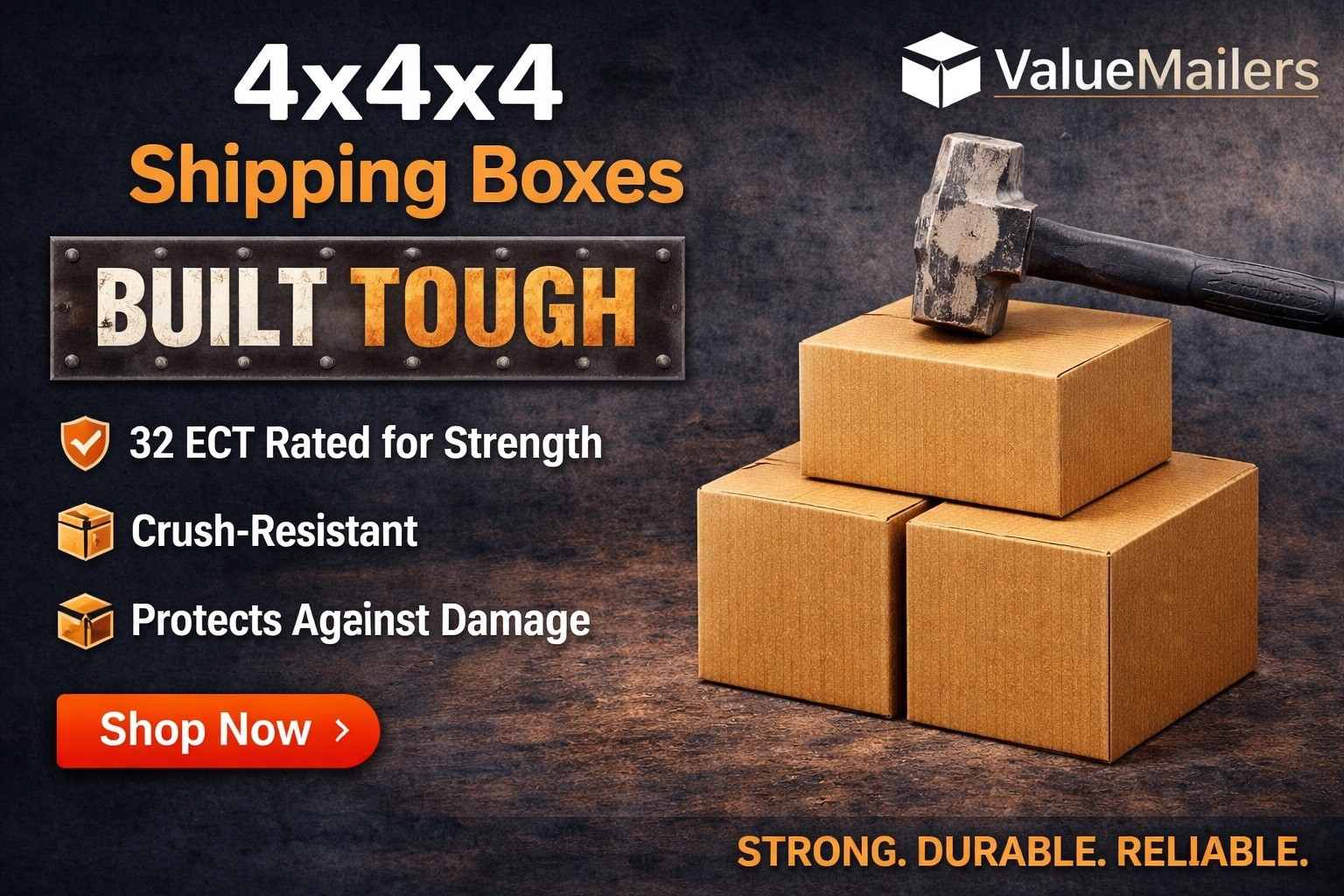 400 New 4x4x4 Packing Shipping Boxes Cartons 200 test