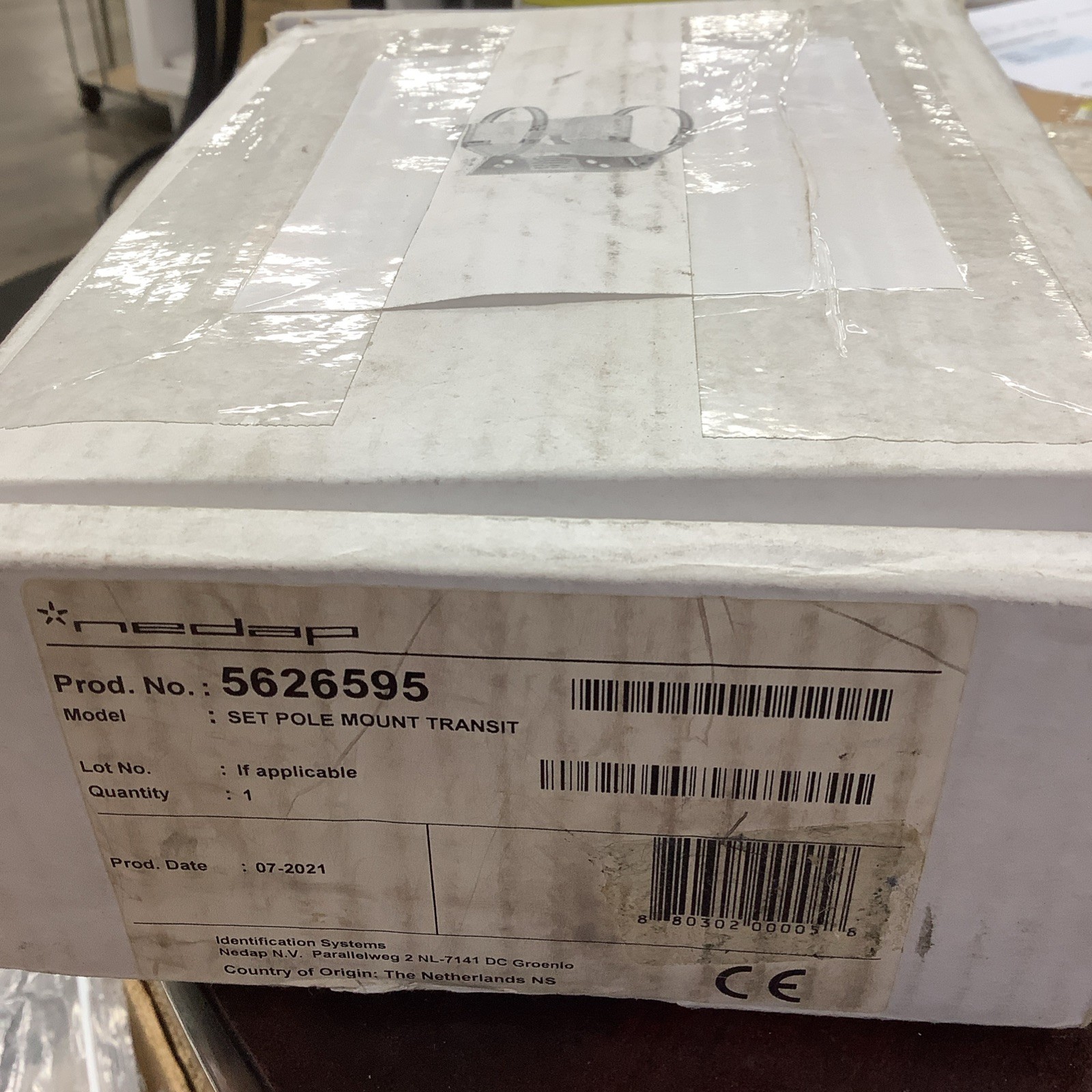 1 – NEDAP SS Pole Mount Kit for Transit UTL & UPass Target  Mount Only No Straps
