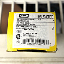 Hubbell HBL8300RED Duplex Receptacle Hospital Grade 15A 125V Red Lot of (10) picture
