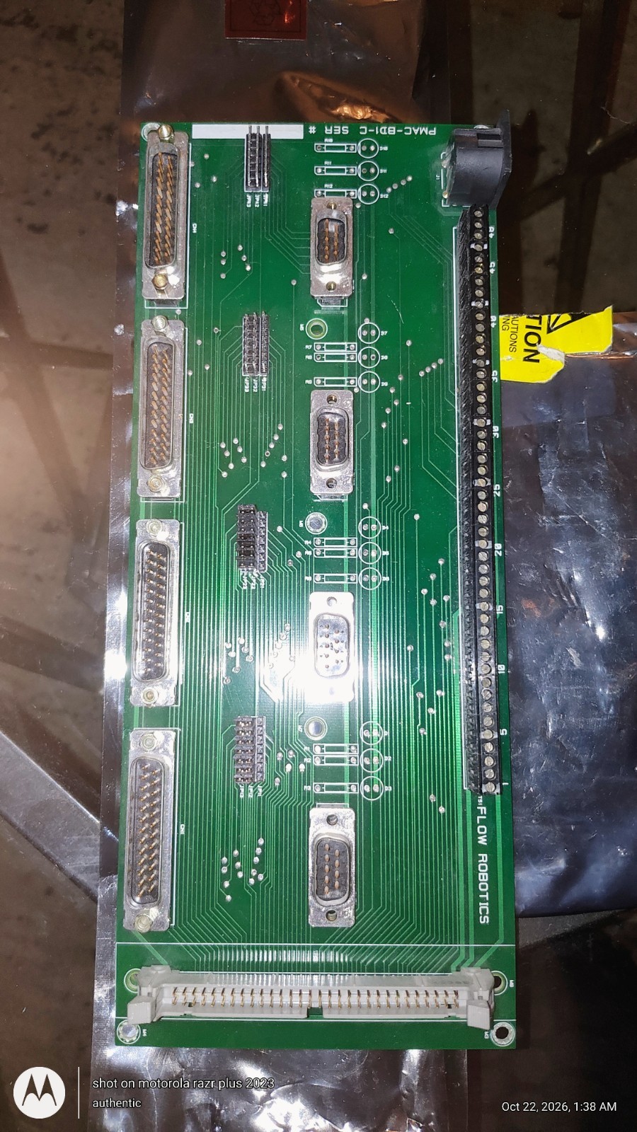 Flow Robotics PMAC-BDI-C Interface Breakout Board Delta Tau