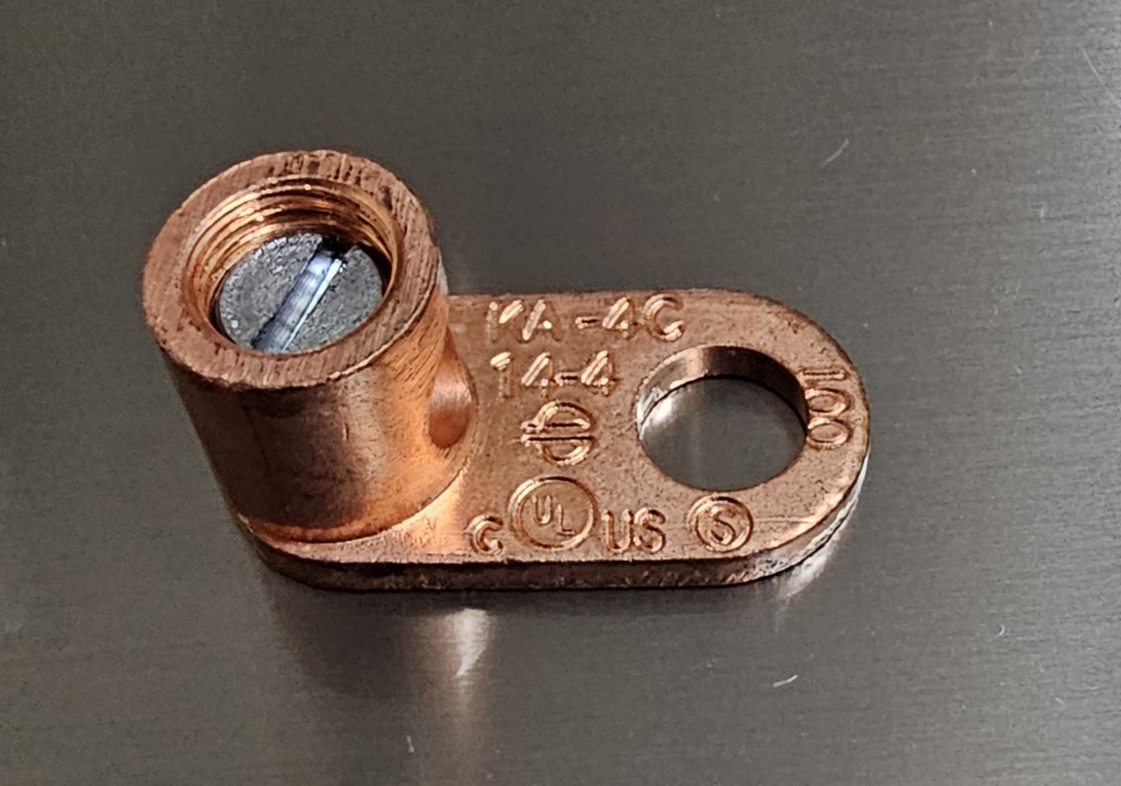 Copper Lug Connector – KA-4C 14-4 (UL Listed) – NEW (20 Piece Set) Copper Lug Connector – KA-4C 14-4 (UL Listed) – NEW (20 Piece Set)