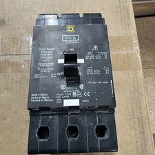 Barely Used Nice Square D EDB34100 100Amp 3 Pole Circuit Breaker picture