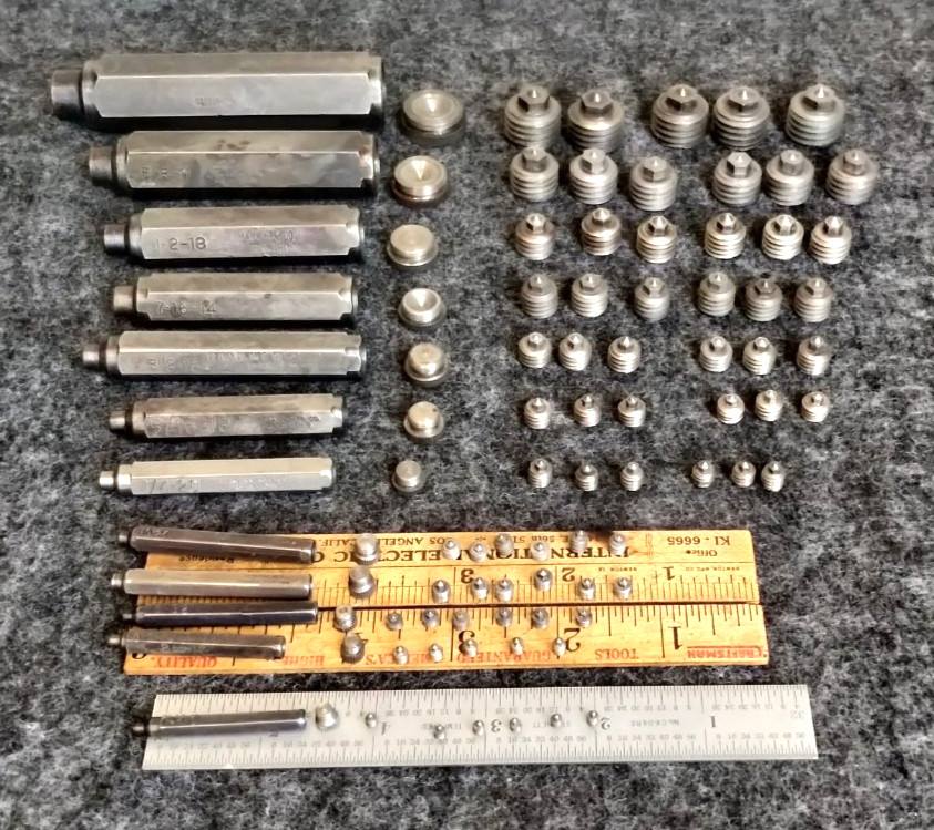 Vintage Heimann Transfer Screw  12 full sets  Made in USA 4-40 thru to 3/4-10