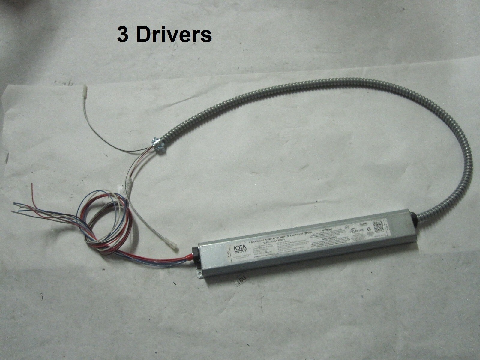 3 QTY OITA ILB-CP10-HE-A Constant Power LED Emergency Driver