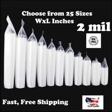 Clear Reclosable Zip Seal Bag Plastic 2 Mil Lock Bags Jewelry Zipper Baggie 2Mil picture