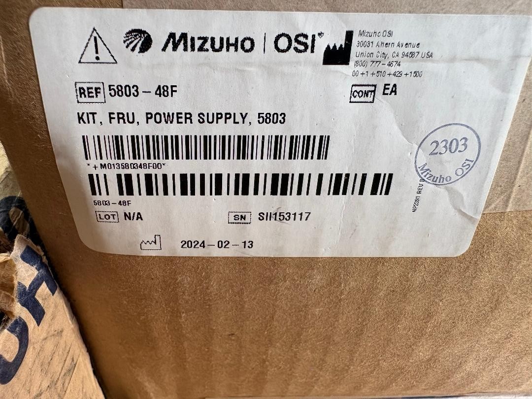 Mizuho 5803 Jackson Table Power Supply 5803-48F (open Box, new and unused) Mizuho 5803 Jackson Table Power Supply 5803-48F (open Box, new and unused)