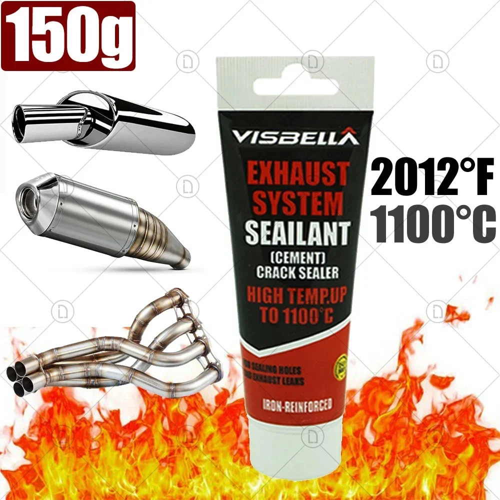 150g High Temp Exhaust Sealant Muffler Repair Paste Heat Resistant Metal Glue
