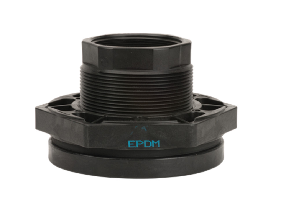 Banjo Poly Bulkhead Tank Fitting with EPDM Gasket 4\