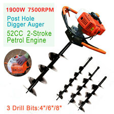 52CC/71CC Gas Power Post Hole Digger Earth Auger Borer Fence Ground Drill / Bit picture