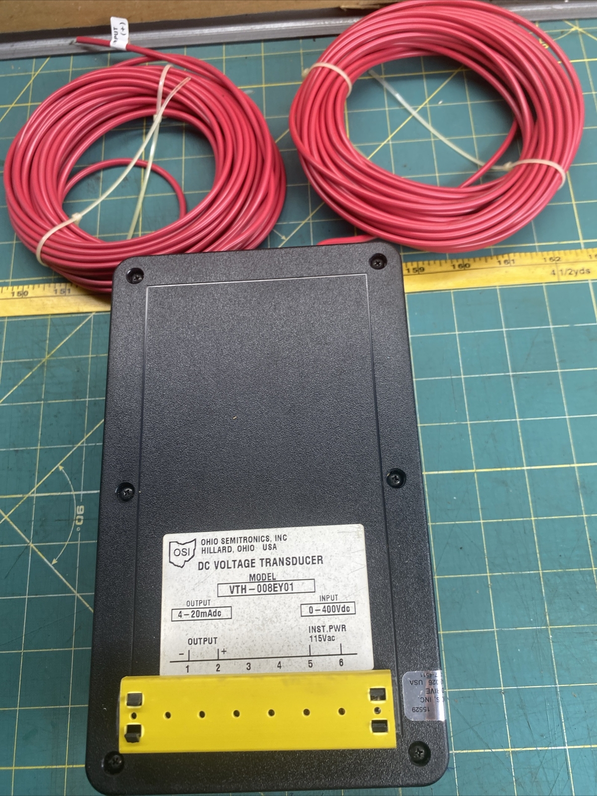 Ohio Semitronics DC Voltage Transducer 0-400dc to 4-20mA Unidirectional Isolator Ohio Semitronics DC Voltage Transducer 0-400dc to 4-20mA Unidirectional Isolator