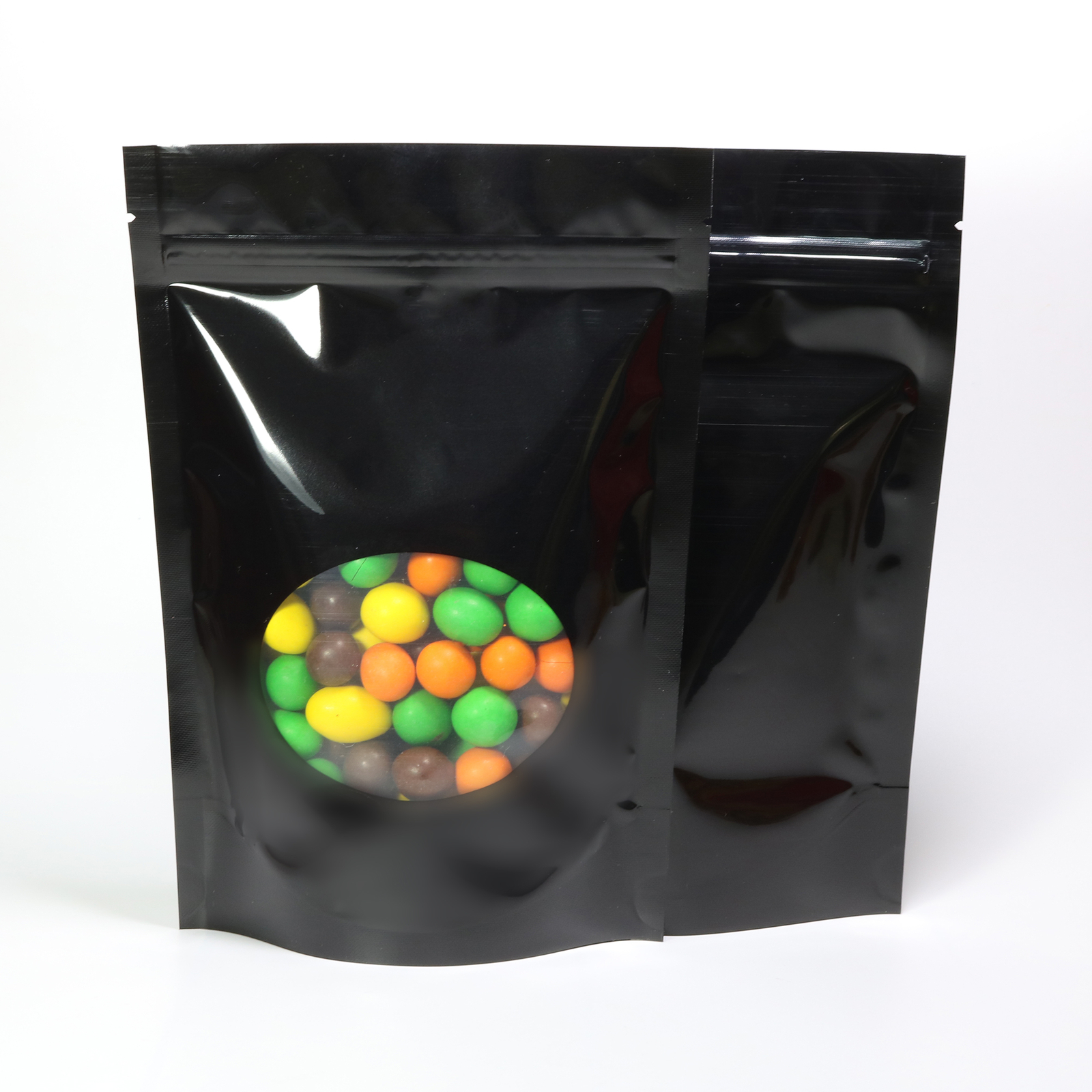 100pcs of Various Glossy Colors and Sizes Foil Stand Up Resealable Packing Bags