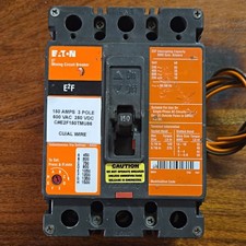 Eaton E2F E2F150TMU86 150A 3-Pole Circuit Breaker 600VAC 250VDC Mining picture