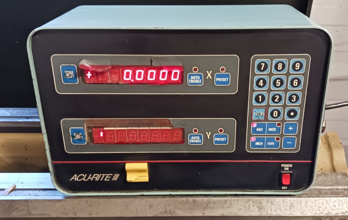 Acu Rite Counter Mill Acu Rite III 2-Axis X & Y Digital Readout Display 387597 4000 DRO ...