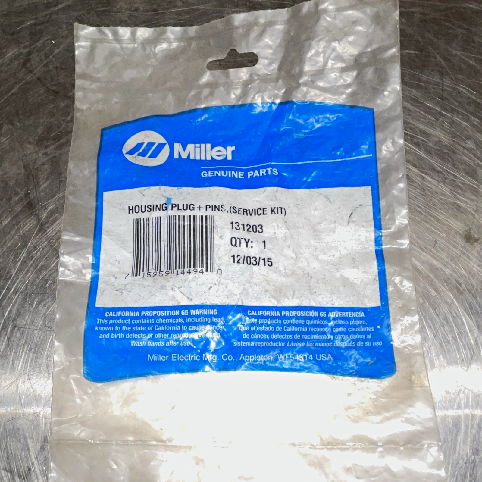 Miller Housing Plug + Pins Service Kit 131203