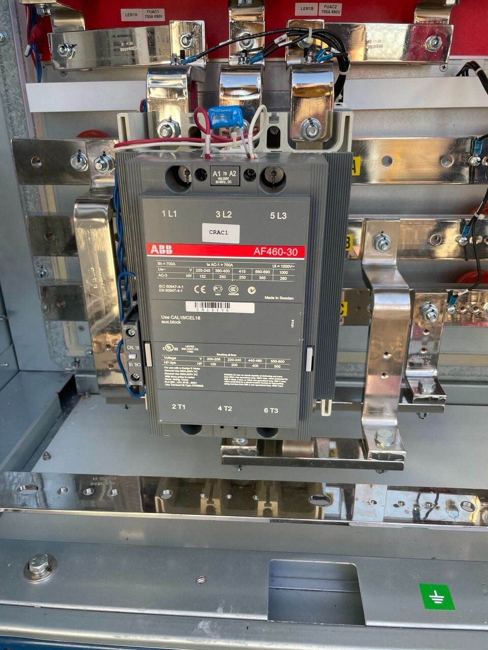 ABB Contactor AF460-30-11-70, AF460-30-11, 1SFL597001R7011