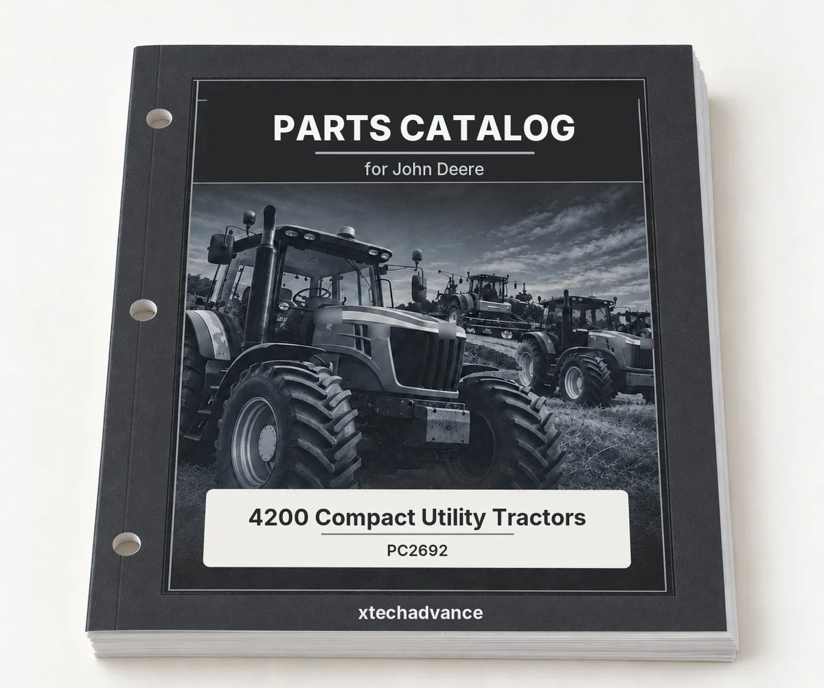 Parts Catalog fits John Deere 4200 Compact Utility Tractors PC2692 Parts Catalog fits John Deere 4200 Compact Utility Tractors PC2692