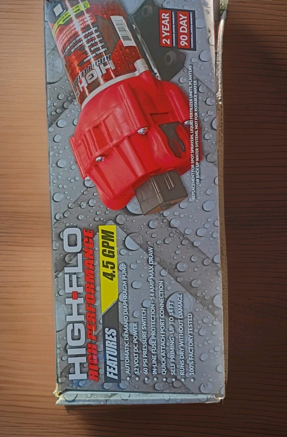 High-Flo High Performance Pump 12volt 4.5 GPM 60 PSI (5151088)