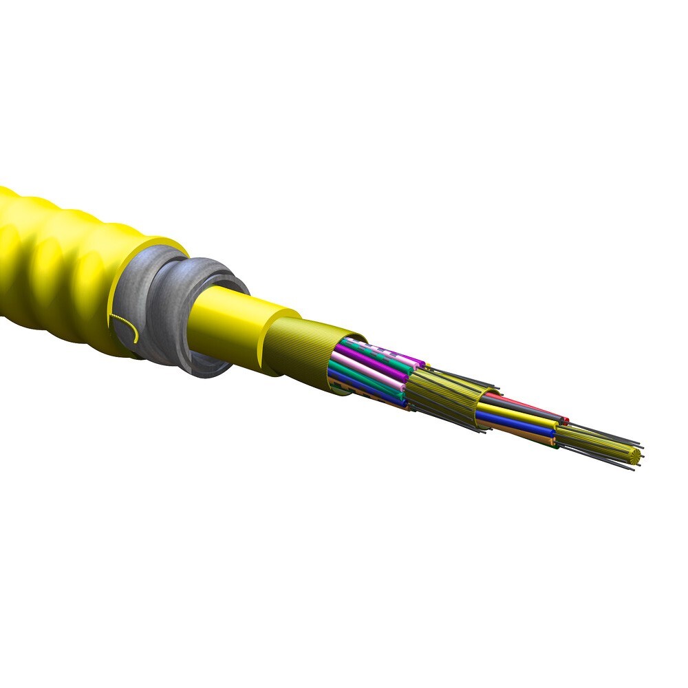 Corning 024E88-33131-A3 24F Plenum Interlocking Armored Fiber Optic ...