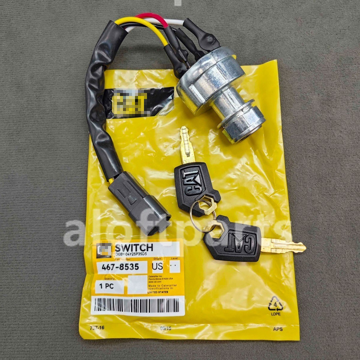 Ignition Switch for Caterpillar 216 226 228 232 236 242 246 247 248 252 467-8535