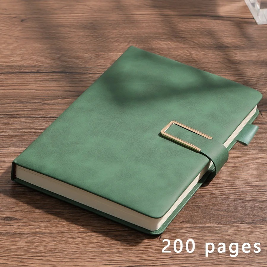 Vintage A5 Leather Notebook Soft Cover Journal Business College Writing Notepad