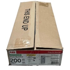 NEW ABB 200A 20/40 Outdoor Main Breaker Panel w/ Breakers - PAM2020RPA picture